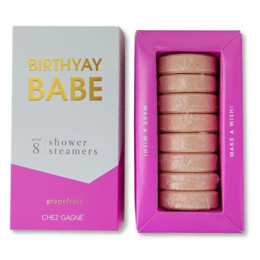 NWT Chez Gagné Birthyay Babe - Shower Steamers - Grapefruit